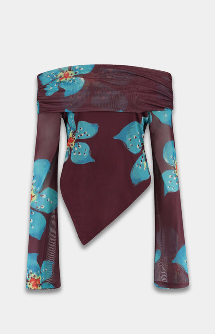 Harper & Yve Top Jesse Tropical Flower HS6T500 Stretchshop.nl