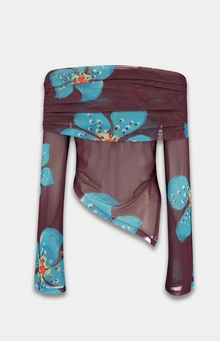 Harper & Yve Top Jesse Tropical Flower HS6T500 Stretchshop.nl