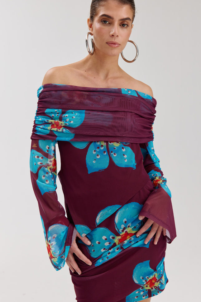 Harper & Yve Top Jesse Tropical Flower HS6T500 Stretchshop.nl