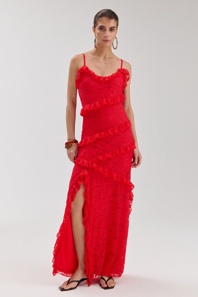 Harper & Yve Jurk Sammie Poppy Red HS6P910 Stretchshop.nl