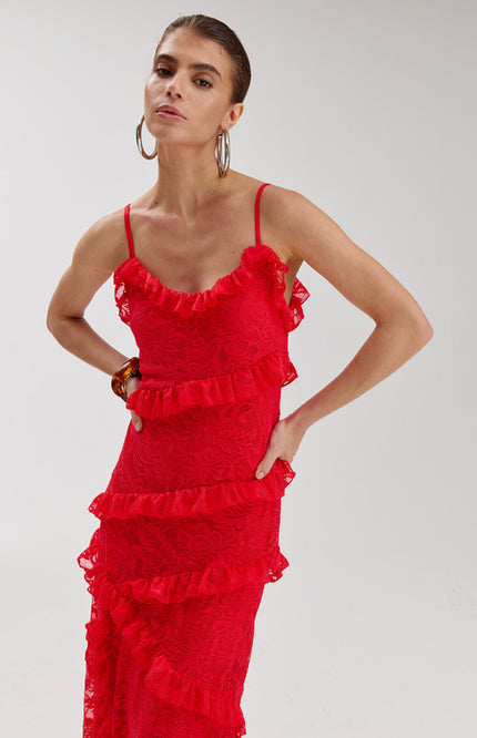 Harper & Yve Jurk Sammie Poppy Red HS6P910 Stretchshop.nl