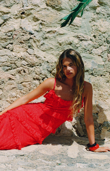 Harper & Yve Jurk Sammie Poppy Red HS6P910 Stretchshop.nl