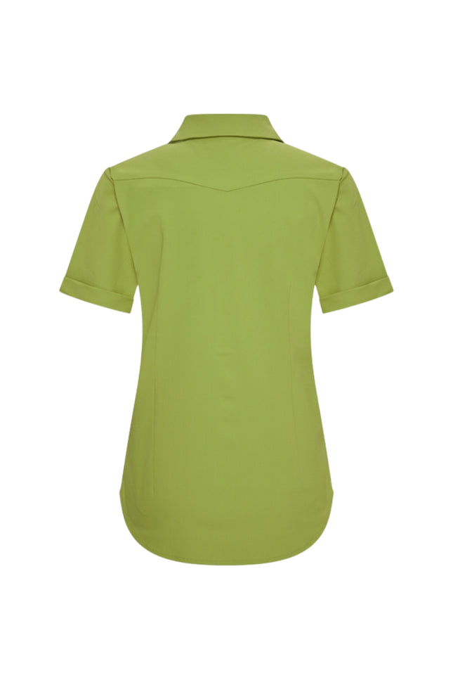Mi Piace Travel Blouse Turtle Green 202031 Stretchshop.nl