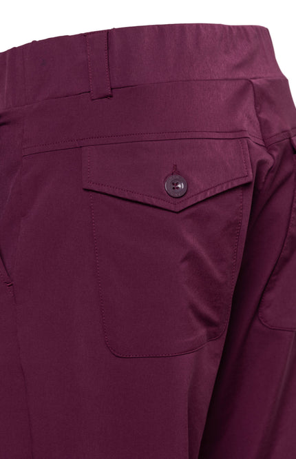 &Co woman Travel Broek Parella 7/8 Plum PA445 Stretchshop.nl