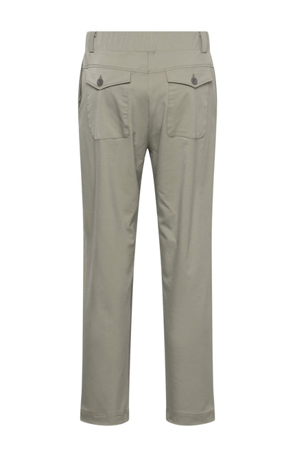 &Co woman Travel Broek Parella 7/8 Khaki PA445 Stretchshop.nl