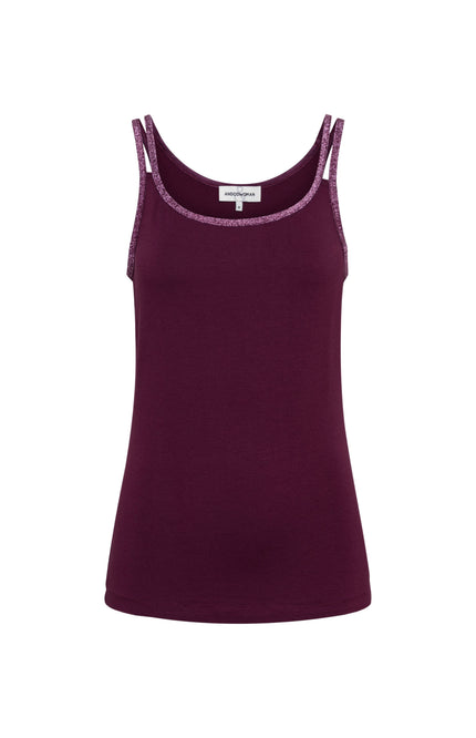 &Co woman Singlet Selly Plum SG112 Stretchshop.nl
