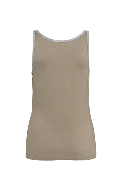 &Co woman Singlet Selly Khaki SG112 Stretchshop.nl
