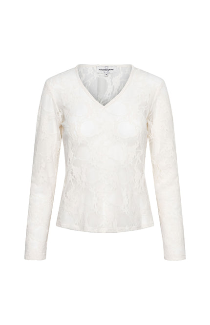 &Co woman Top Liane Beige TO361 Stretchshop.nl