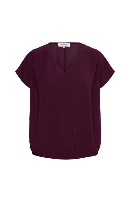 &Co woman Top Macy Plum TO362 Stretchshop.nl