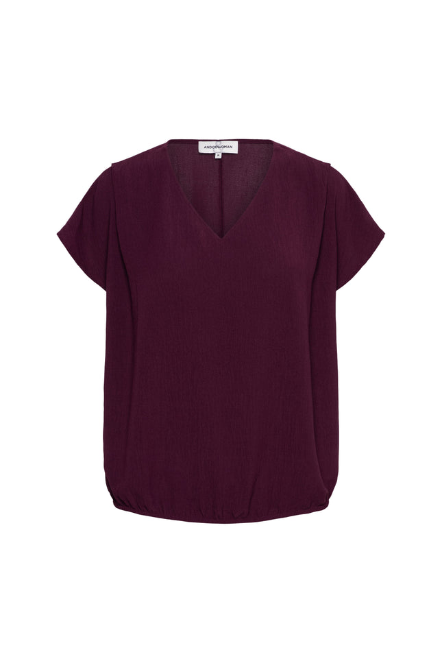 &Co woman Top Macy Plum TO362 Stretchshop.nl
