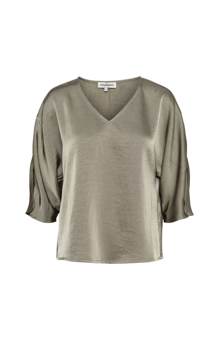 &Co woman Top Kiki Khaki TO357 Stretchshop.nl