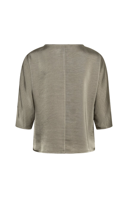 &Co woman Top Kiki Khaki TO357 Stretchshop.nl
