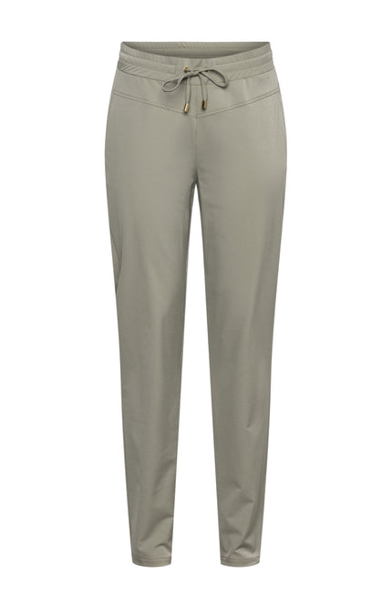 &Co woman Travel Broek Penny Khaki PA100-2 Stretchshop.nl