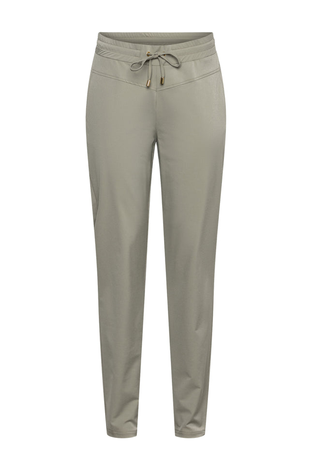 &Co woman Travel Broek Penny Khaki PA100-2 Stretchshop.nl