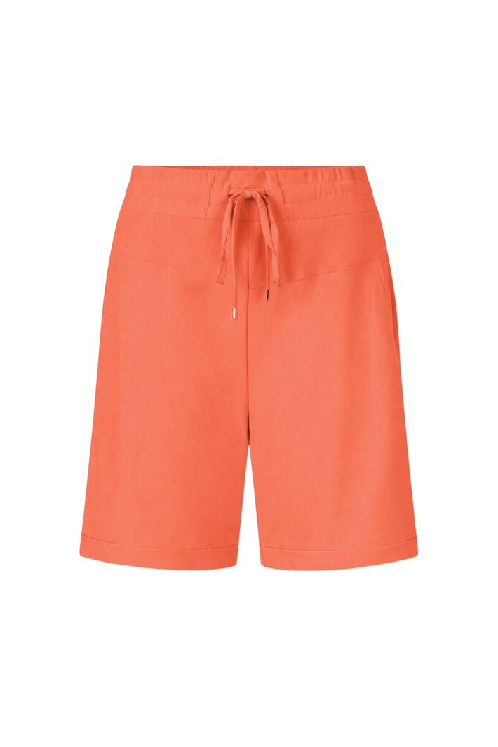 Zoso Travel Short Bowie Coral gekleurde korte broek met elastische taille, casual stijl, voor dames.