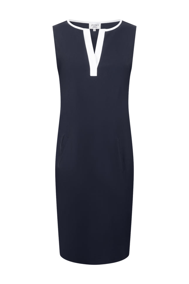 Zoso Travel Jurk Kelsey Navy 262 Stretchshop.nl