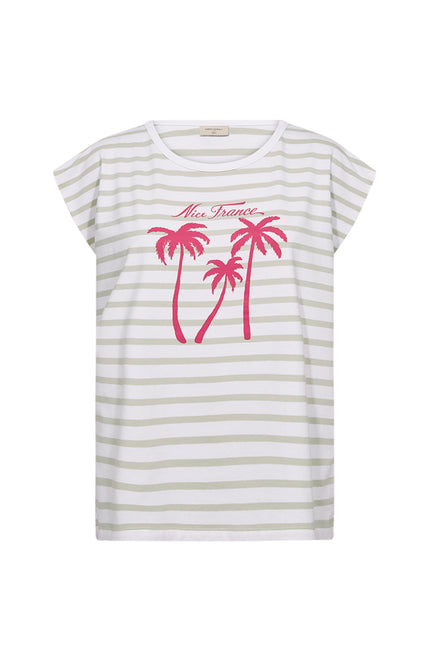 Freequent T-shirt Fqfenjal Brilliant White Moonbeam 208015 Stretchshop.nl