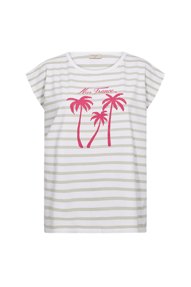 Freequent T-shirt Fqfenjal Brilliant White Moonbeam 208015 Stretchshop.nl