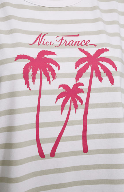 Freequent T-shirt Fqfenjal Brilliant White Moonbeam 208015 Stretchshop.nl