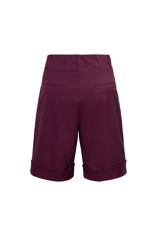 &Co woman Travel Short Philis Plum PA299 Stretchshop.nl
