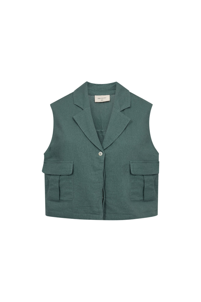 Freequent Gilet Fqlava Dark Forest 208323 Stretchshop.nl