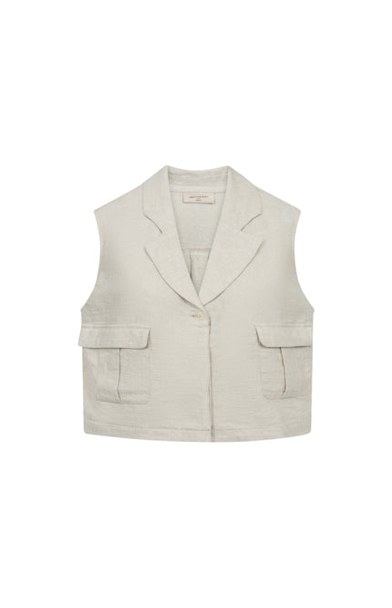 Freequent Gilet Fqlava Moonbeam Melange 208323 Stretchshop.nl