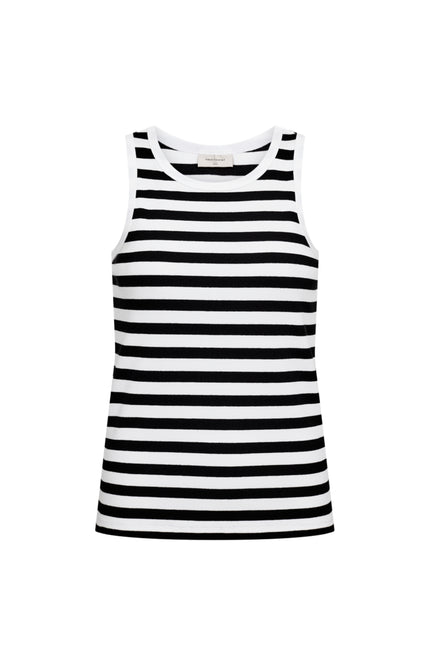 Freequent Top Fqeffy Brilliant White Black 203813 Stretchshop.nl