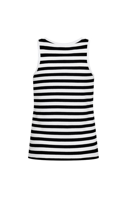 Freequent Top Fqeffy Brilliant White Black 203813 Stretchshop.nl