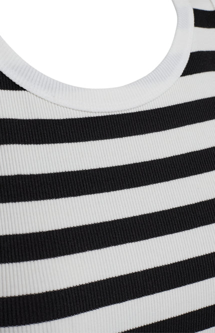 Freequent Top Fqeffy Brilliant White Black 203813 Stretchshop.nl