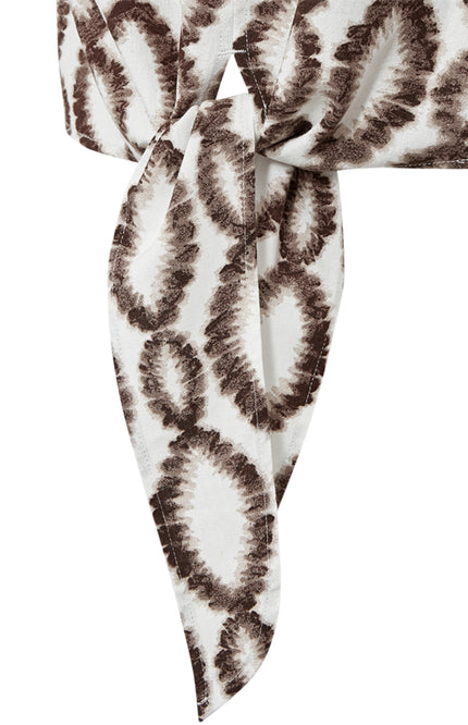 Freequent Blouse Fqlavisco Brilliant White Coffee Bean 208226 Stretchshop.nl