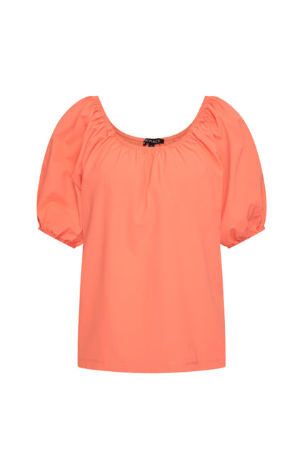 Mi Piace Travel Top Bardot Coral 202454 Stretchshop.nl