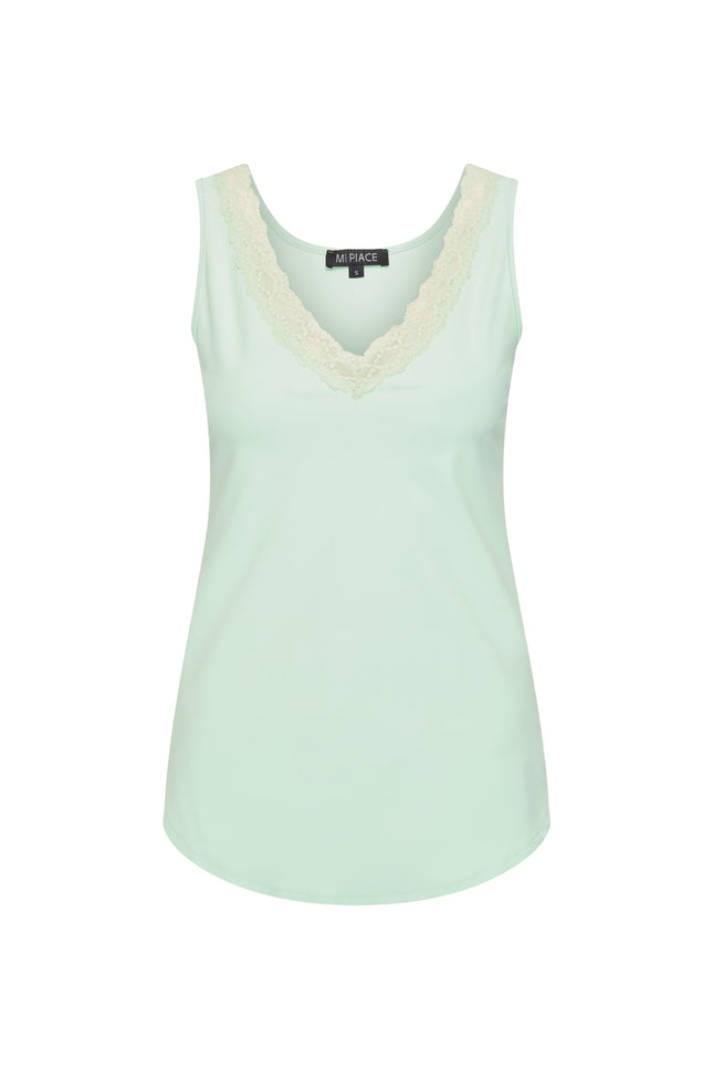 Mi Piace Travel Top Kant Pistachio 202129 Stretchshop.nl
