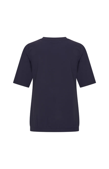 Mi Piace Travel Top Pleated Navy 202815 Stretchshop.nl