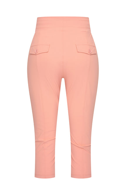 Mi Piace Heavy Travel Broek Capri Peach Amber 202820 Stretchshop.nl