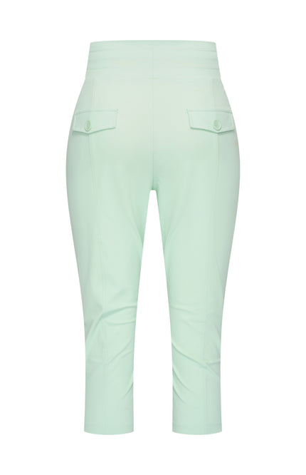 Mi Piace Heavy Travel Broek Capri Pistachio 202820 Stretchshop.nl