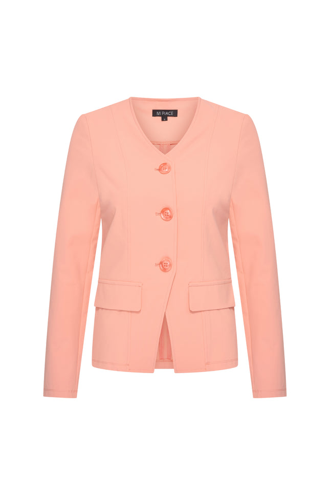 Mi Piace Travel Blazer Peach Amber 202824 Stretchshop.nl