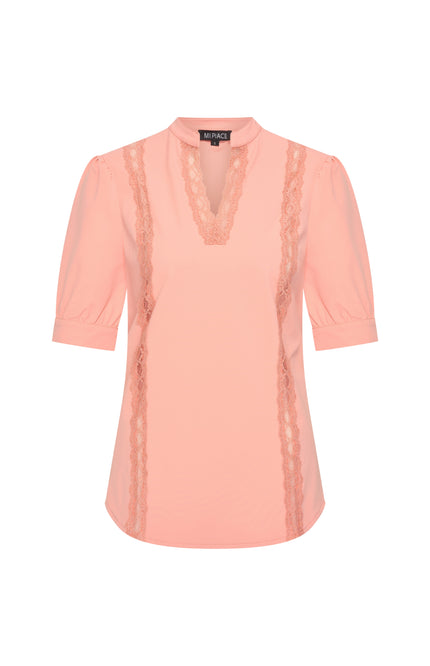 Mi Piace Travel Top Lace Peach Amber 202828 Stretchshop.nl