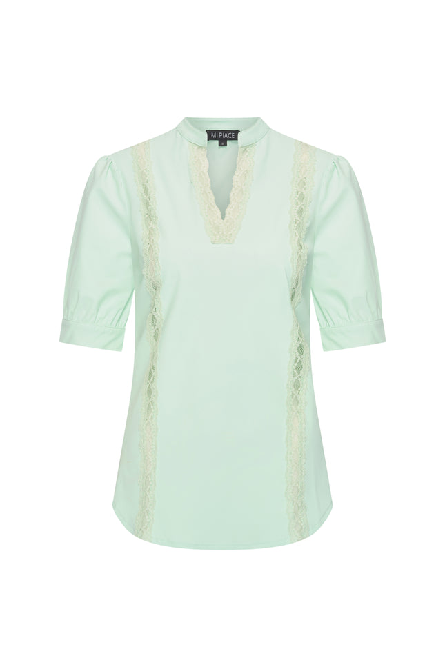 Mi Piace Travel Top Lace Pistachio 202828 Stretchshop.nl