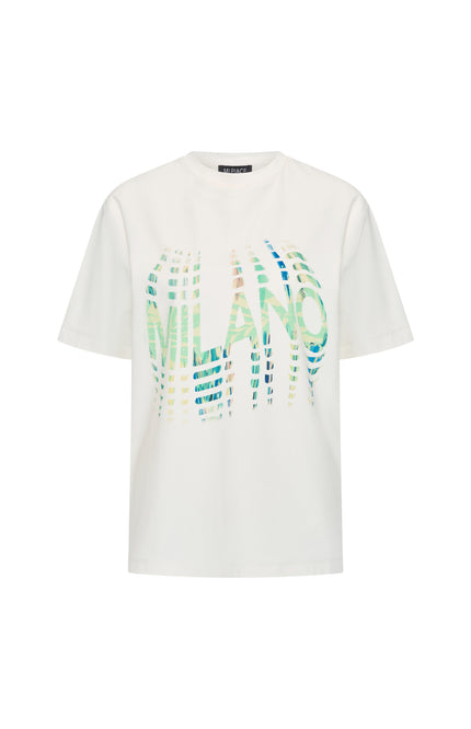 Mi Piace Travel T-shirt Milano Pistachio Offwhite 2028363 Stretchshop.nl