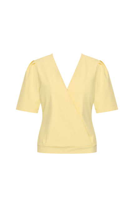 Mi Piace Travel Top Wrap Lemon Yellow 202838 Stretchshop.nl