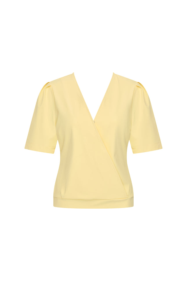 Mi Piace Travel Top Wrap Lemon Yellow 202838 Stretchshop.nl