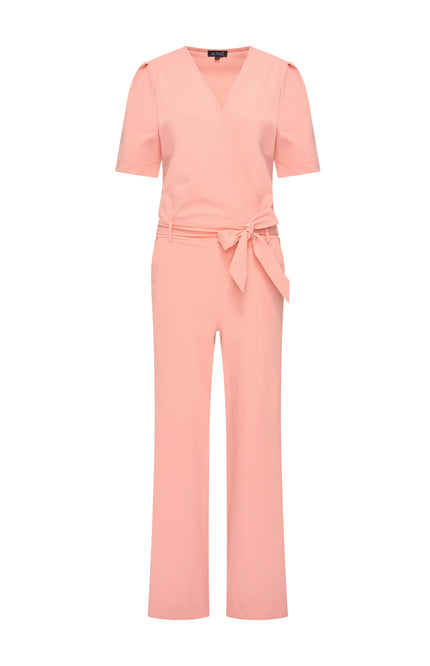 Mi Piace Heavy Travel Jumpsuit Wrap Peach Amber 202839A Stretchshop.nl