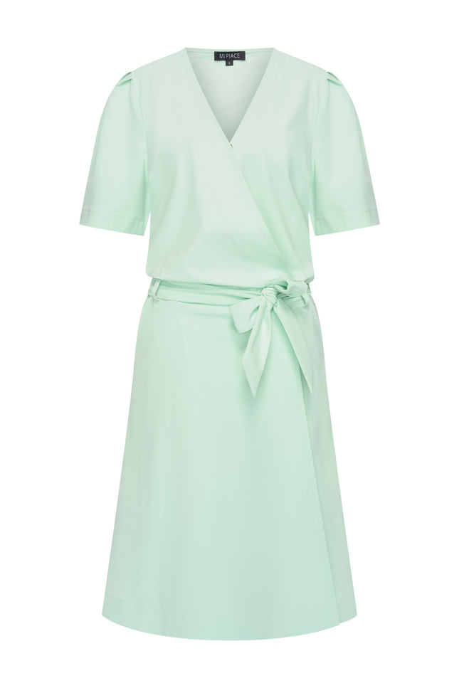 Mi Piace Travel Jurk Wrap Pistachio 202840 Stretchshop.nl