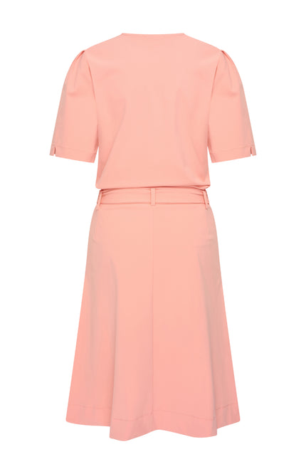 Mi Piace Travel Jurk Wrap Peach Amber 202840 Stretchshop.nl