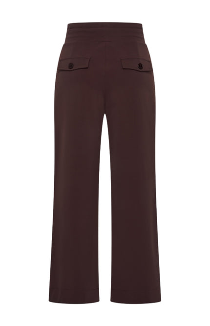 Mi Piace Travel Broek Flared Espresso 202089 Stretchshop.nl