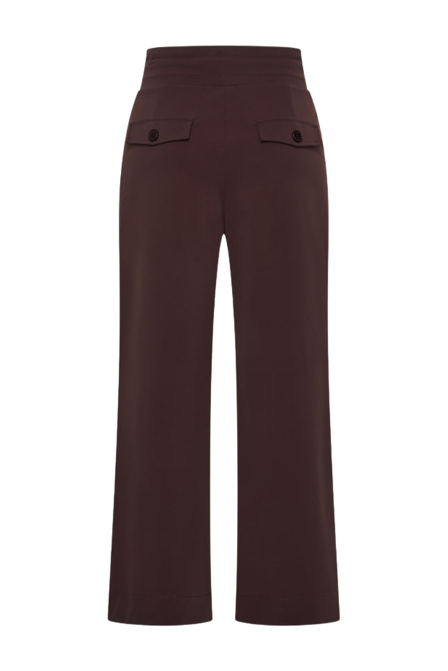Mi Piace Travel Broek Flared Espresso 202089 Stretchshop.nl