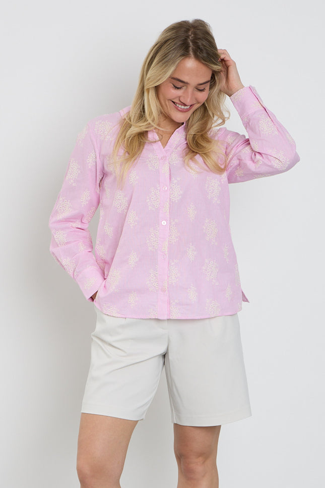 Freequent Blouse Fqlela Brilliant White Ballerina 208104 Stretchshop.nl
