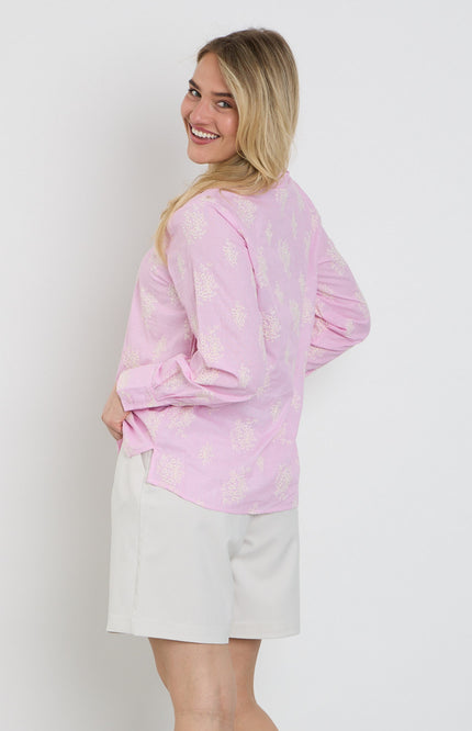 Freequent Blouse Fqlela Brilliant White Ballerina 208104 Stretchshop.nl