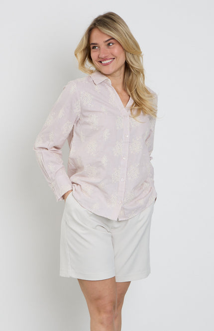 Freequent Blouse Fqlela Brilliant White Moonbeam 208104 Stretchshop.nl