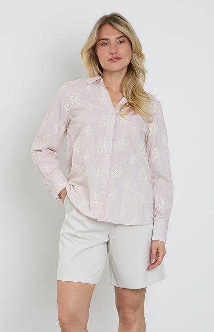 Freequent Blouse Fqlela Brilliant White Moonbeam 208104 Stretchshop.nl
